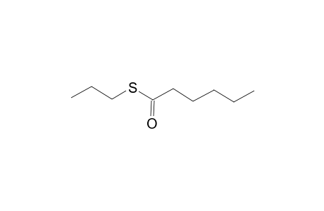 Hexanethioic acid, S-propyl ester