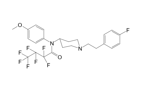 2,2,3,3,4,4,4-Heptafluoro-N-(1-[2-(4-fluorophenyl)ethyl]piperidin-4-yl)-N-4-methoxyphenylbutanamide