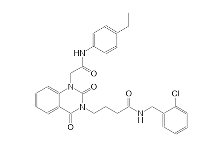 N-(2-chlorobenzyl)-4-(1-[2-(4-ethylanilino)-2-oxoethyl]-2,4-dioxo-1,4-dihydro-3(2H)-quinazolinyl)butanamide