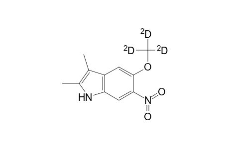 6-Nitro-5-trideuteromethoxy-2,3-dimethylindole