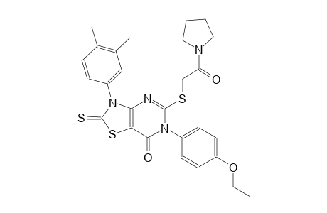 thiazolo[4,5-d]pyrimidin-7(6H)-one, 3-(3,4-dimethylphenyl)-6-(4-ethoxyphenyl)-2,3-dihydro-5-[[2-oxo-2-(1-pyrrolidinyl)ethyl]thio]-2-thioxo-