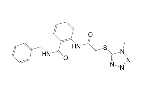 benzamide, 2-[[[(1-methyl-1H-tetrazol-5-yl)thio]acetyl]amino]-N-(phenylmethyl)-