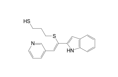 2-[1-(3-mercaptopropylthio)-2-(3-pyridyl)vinyl]indole