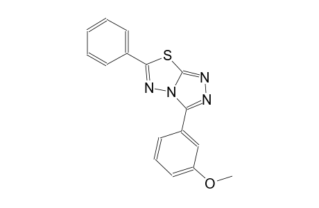 3-(3-methoxyphenyl)-6-phenyl[1,2,4]triazolo[3,4-b][1,3,4]thiadiazole