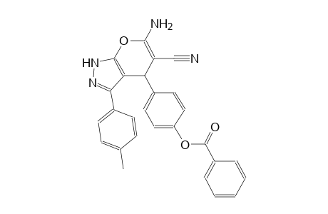 pyrano[2,3-c]pyrazole-5-carbonitrile, 6-amino-4-[4-(benzoyloxy)phenyl]-1,4-dihydro-3-(4-methylphenyl)-