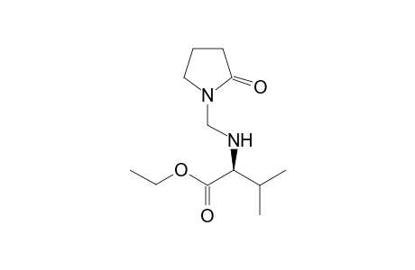 (2S)-2-[(2-ketopyrrolidino)methylamino]-3-methyl-butyric acid ethyl ester