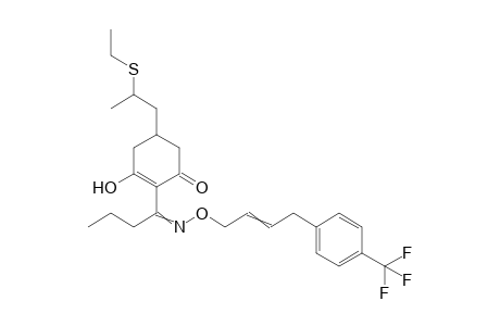 2-Cyclohexen-1-one, 5-[2-(ethylthio)propyl]-3-hydroxy-2-[1-[[[4-[4-(trifluoromethyl)phenyl]-2-butenyl]oxy]imino]butyl]-