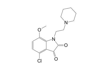 4-chloro-7-methoxy-1-[2-(1-piperidinyl)ethyl]-1H-indole-2,3-dione