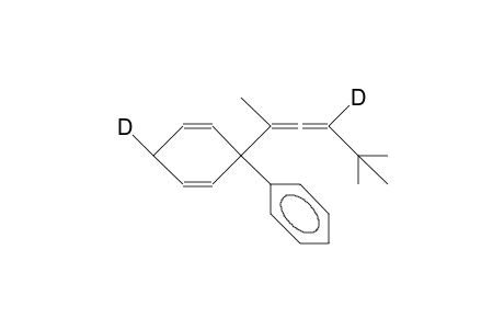 4-Deuterio-5,5-dimethyl-2-(4-deuterio-1-phenyl-2,5-cyclohexadienyl)-2,3-hexadiene