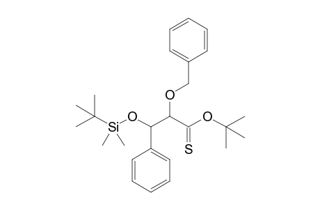 tert-Butyl 3-phenyl-3-tert-butyldimethylsiloxy-2-benzyloxypropanthioate