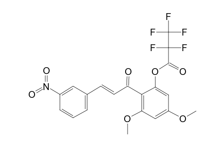 4',6'-Dimethoxy-2'-hydroxy-3-nitrochalcone, pentafluoropropionate