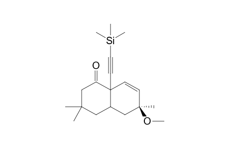 (S)-6-Methoxy-3,3,6-trimethyl-8a-trimethylsilanylethynyl-3,4,4a,5,6,8a-hexahydro-2H-naphthalen-1-one