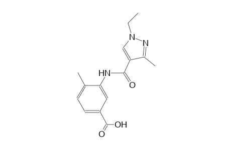 3-{[(1-ethyl-3-methyl-1H-pyrazol-4-yl)carbonyl]amino}-4-methylbenzoic acid