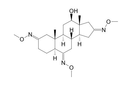 5.ALPHA.-ANDROSTAN-12.BETA.-OL-2,6,16-TRIONE(2,6,16-TRI-O-METHYLOXIME)