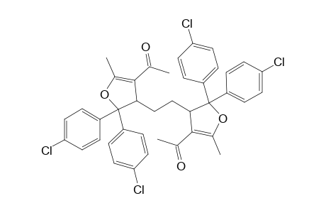 1,2-Bis[4-acetyl-2,2-bis(4-chlorophenyl)-5-methyl-2,3-dihydrof-3-furyl]ethane