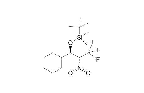 tert-Butyl-((1R,2R)-1-cyclohexyl-3,3,3-trifluoro-2-nitro-propoxy)-dimethyl-silane
