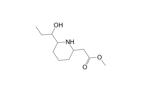 2-Piperidineacetic acid, 6-(1-hydroxypropyl)-, methyl ester, [2R-[2.alpha.,6.alpha.(S*)]]-