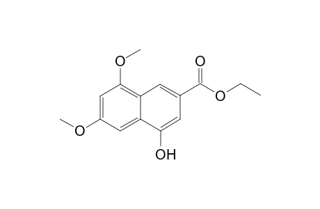 Ethyl 4-hydroxy-6,8-dimethoxynaphtahlene-2-carboxylate