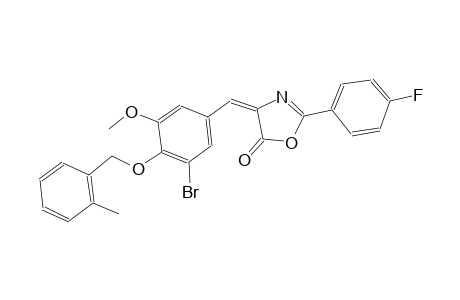 (4E)-4-{3-bromo-5-methoxy-4-[(2-methylbenzyl)oxy]benzylidene}-2-(4-fluorophenyl)-1,3-oxazol-5(4H)-one
