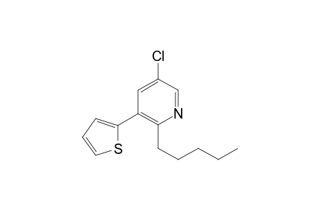 5-chloro-2-pentyl-3-(thiophen-2-yl)pyridine