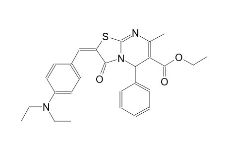ethyl (2E)-2-[4-(diethylamino)benzylidene]-7-methyl-3-oxo-5-phenyl-2,3-dihydro-5H-[1,3]thiazolo[3,2-a]pyrimidine-6-carboxylate