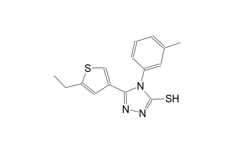 5-(5-ethyl-3-thienyl)-4-(3-methylphenyl)-4H-1,2,4-triazole-3-thiol