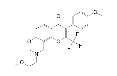 4H,8H-pyrano[2,3-f][1,3]benzoxazin-4-one, 9,10-dihydro-9-(2-methoxyethyl)-3-(4-methoxyphenyl)-2-(trifluoromethyl)-