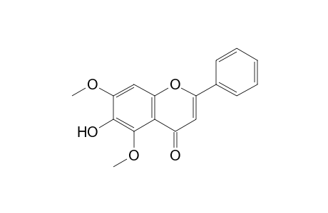 5,7-Dimethoxy-6-oxidanyl-2-phenyl-chromen-4-one