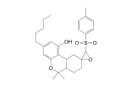 Spiro[9H-dibenzo[b,d]pyran-9,2'-oxiran]-1-ol, 6,6a,7,8,10,10a-hexahydro-6,6-dimethyl-3'-[(4-methylphenyl)sulfonyl]- 3-pentyl-