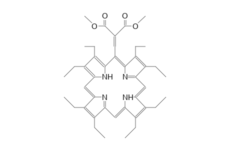 2,3,7,8,12,13,17,18-Octaethyl-21H,23H-porphin-5-(2,2-ethylenedicarboxylic acid, dimethyl ester)