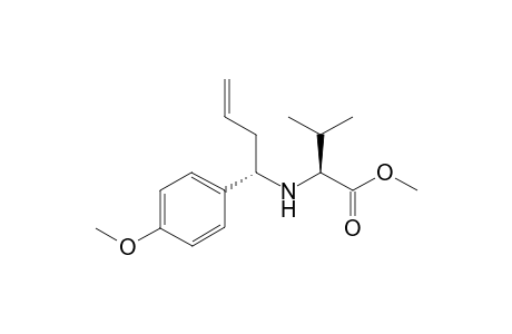 (2S)-2-[[(1S)-1-(4-methoxyphenyl)but-3-enyl]amino]-3-methyl-butyric acid methyl ester