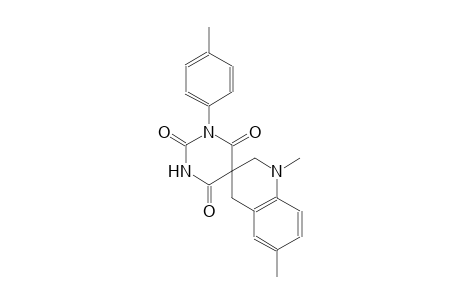 1',6'-dimethyl-1-(p-tolyl)-2',4'-dihydro-1H,1'H-spiro[pyrimidine-5,3'-quinoline]-2,4,6(3H)-trione