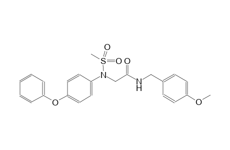 N-(4-methoxybenzyl)-2-[(methylsulfonyl)-4-phenoxyanilino]acetamide