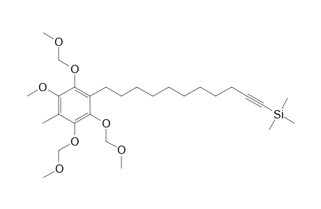 11-Trimethylsilyl-1-(4-methyl-5-methoxy-2,3,6-trimethoxymethyloxyphenyl)undecan-10-yne