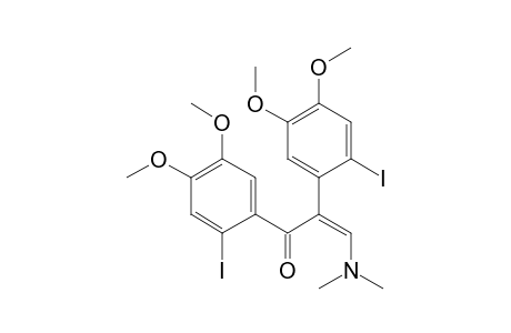 1,2-Bis(2-iodo4,5-dimethoxyphenyl)-3-(N,N-dimethylamino)propenone