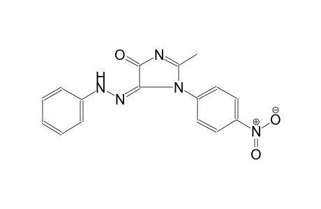 1H-imidazole-4,5-dione, 2-methyl-1-(4-nitrophenyl)-, 5-(phenylhydrazone), (5E)-