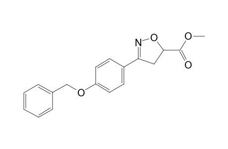 Isoxazole-5-carboxylic acid, 3-(4-benzyloxyphenyl)-4,5-dihydro-, methyl ester