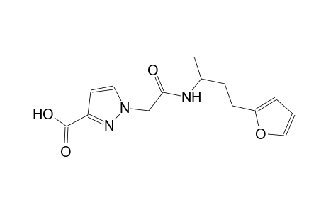 1H-pyrazole-3-carboxylic acid, 1-[2-[[3-(2-furanyl)-1-methylpropyl]amino]-2-oxoethyl]-