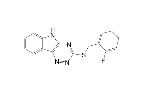 5H-[1,2,4]triazino[5,6-b]indole, 3-[[(2-fluorophenyl)methyl]thio]-