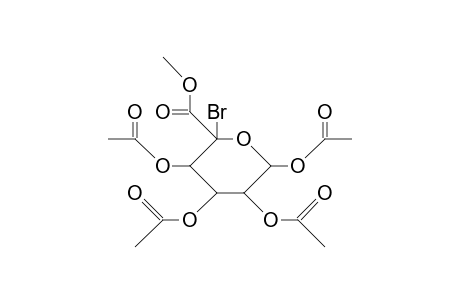 Methyl (5-bromo-tetra-O-acetyl.beta.-D-glucopyranosid)-uronate