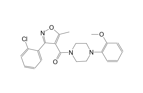 1-{[3-(2-chlorophenyl)-5-methyl-4-isoxazolyl]carbonyl}-4-(2-methoxyphenyl)piperazine