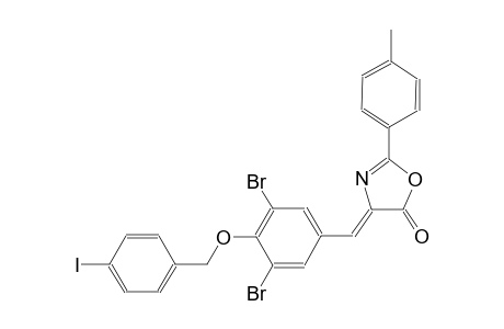 (4Z)-4-{3,5-dibromo-4-[(4-iodobenzyl)oxy]benzylidene}-2-(4-methylphenyl)-1,3-oxazol-5(4H)-one