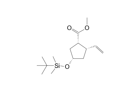 Cyclopentanecarboxylic acid, 2-ethenyl-4-[[(1,1-dimethylethyl)dimethylsiyl]oxy]-, methyl ester (1.alpha.,2.alpha.,4.alpha.)-