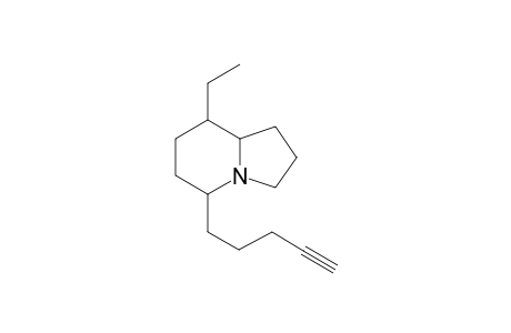 8-Ethyl-5-(4'-pentyn-1'-yl)-indolizidine