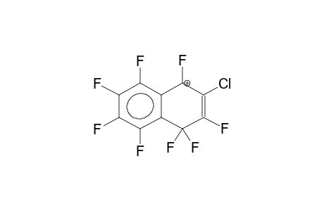 3-CHLOROPERFLUORO-1-NAPHTHALENONIUM CATION