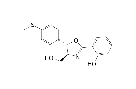 (4S,5S)-4-Hydroxymethyl-2-(2-hydroxyphenyl)-5-[4-(methylthio)phenyl]-2-oxazoline