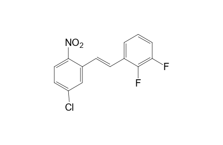 (E)-4-Chloro-2-[2-(2,3-difluorophenyl)ethenyl]nitrobenzene