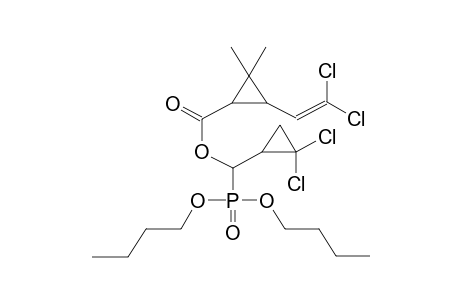 O,O-DIBUTYL[1-(2-(2',2'-DICHLOROVINYL)-3,3-DIMETHYLCYCLOPROPYLCARBOXY)-1-(2,2-DICHLOROCYCLOPROPYL)METHYL]PHOSPHONATE
