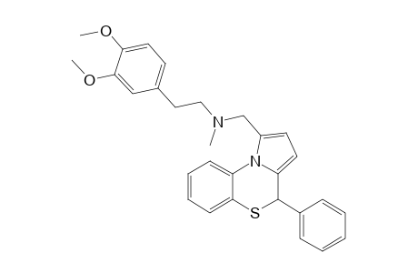 2-(3,4-dimethoxyphenyl)-N-methyl-N-[(4-phenyl-4H-pyrrolo[2,1-c][1,4]benzothiazin-1-yl)methyl]ethanamine