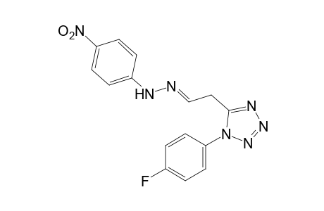 1-(p-fluorophenyl)-1H-tetrazole-5-acetaldehyde, (p-nitrophenyl)hydrazone